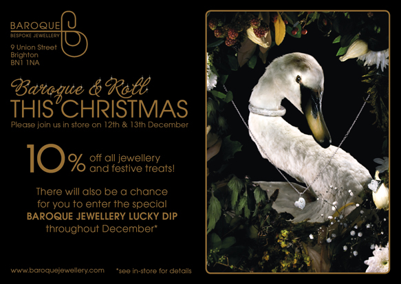 Baroque and Roll this Christmas with 10% off this weekend only!