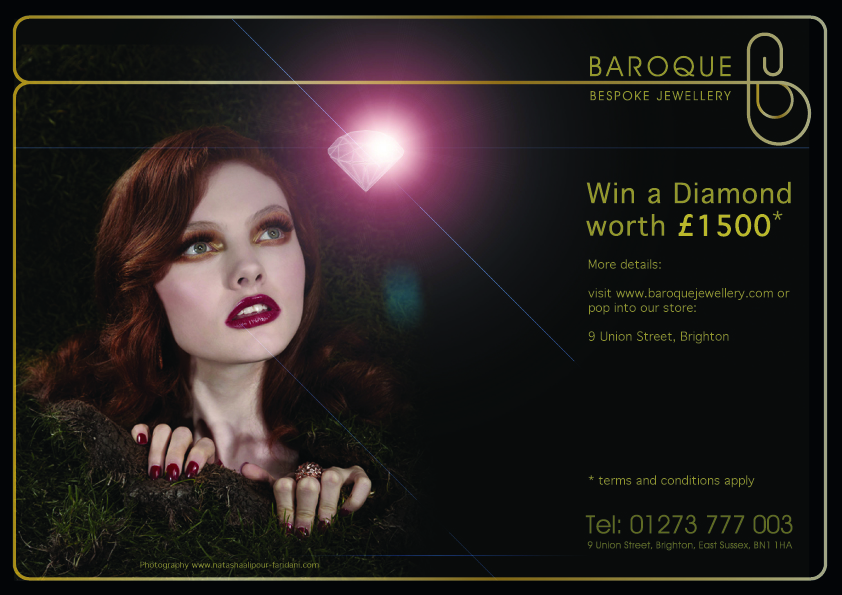 Baroque Jewellery Win a Diamond Competition - see www.baroquejewellery.com for details