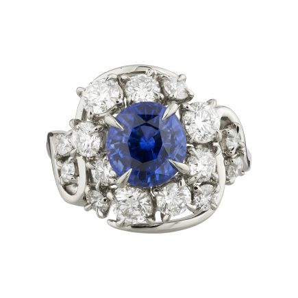 18ct white gold Limited Edition Sapphire and Diamond ring