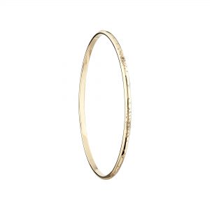 9ct yellow gold and white diamond stardust bangle