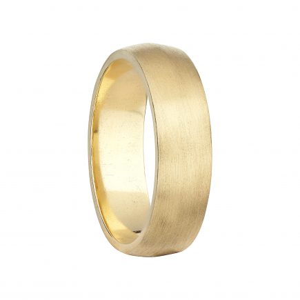 18ct Yellow Gold Wide Coco Knife-Edge Wedding Band
