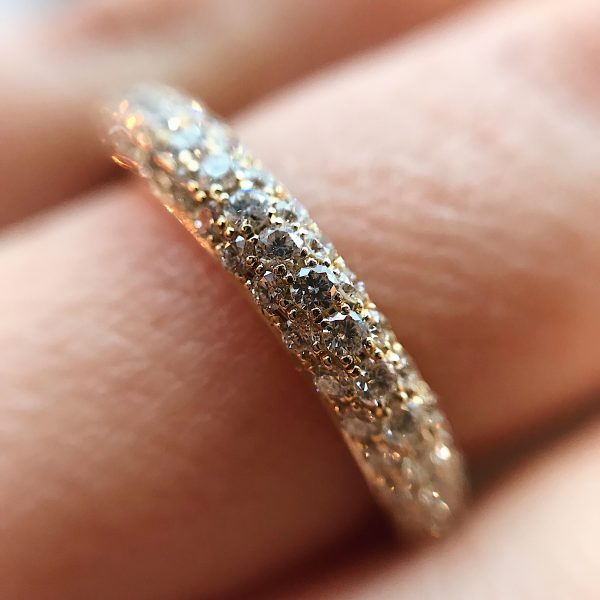18ct yellow gold and marquise yellow diamond Fan ring