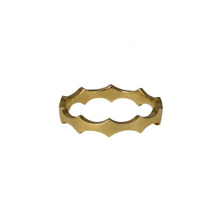 9ct yellow gold Cara Tonkin Double Edge Scallop Ring
