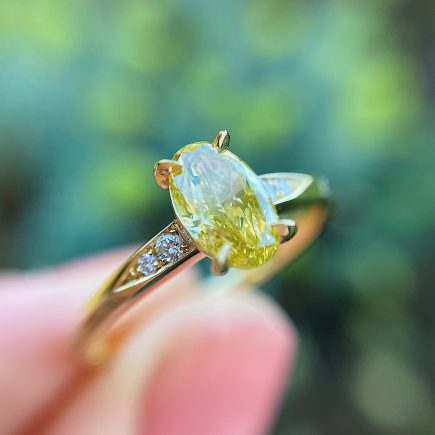 18ct Yellow Gold and Yellow Diamond Mini Coco Ring