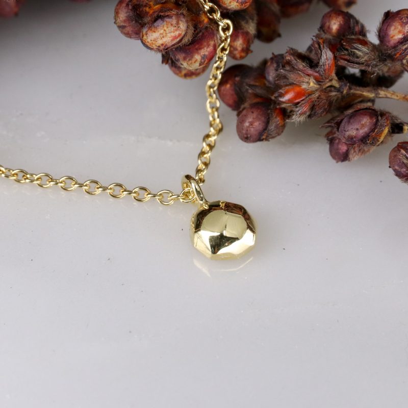 18ct yellow gold and cognac diamond brighton rocks necklace