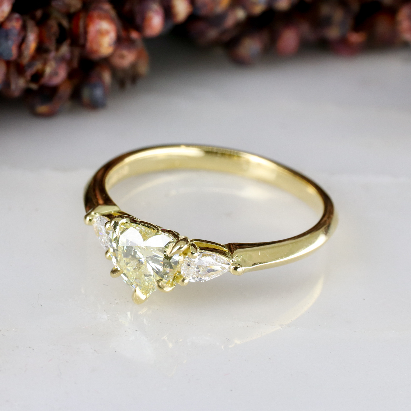 Inti 6ct Radiant Cut Fancy Yellow Diamond Ring | Nekta New York