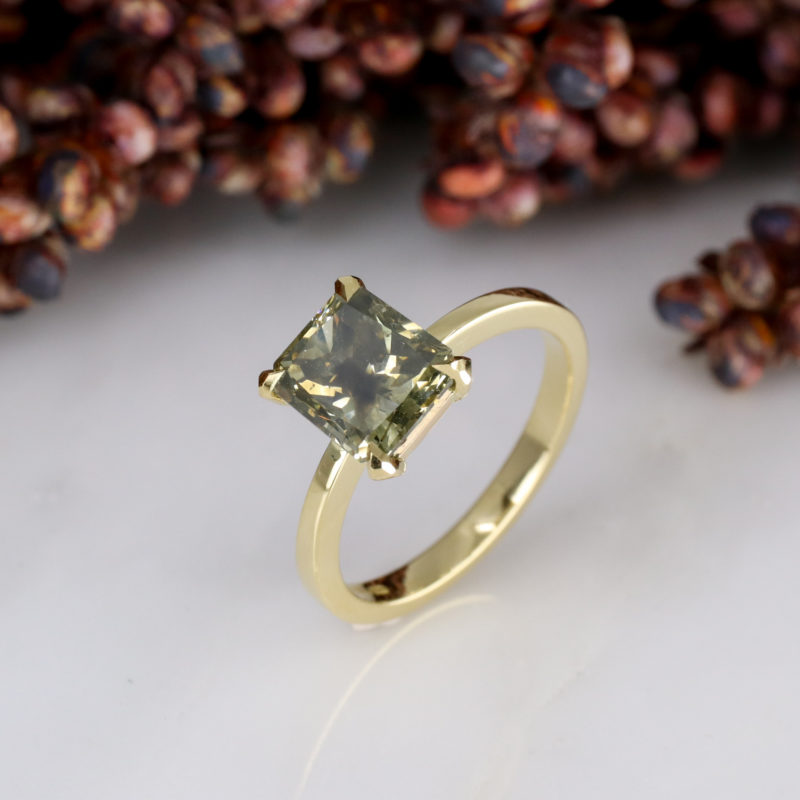 Smoky diamond online engagement rings