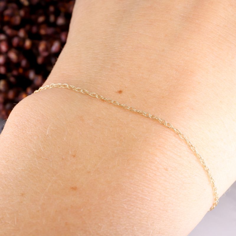 9ct yellow gold forever bracelet - Lace