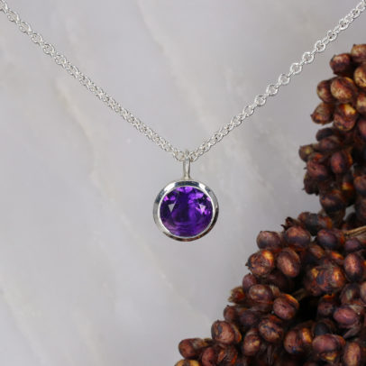 Silver and amethyst pendant Silver and amethyst pendant