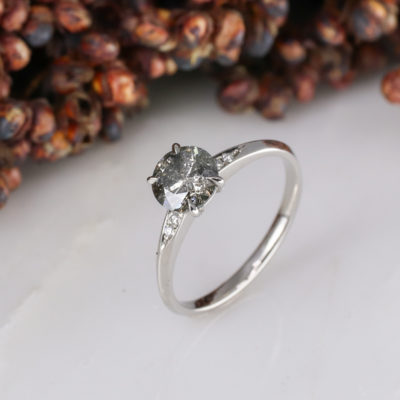 Mini coco - plat mini coco with 0.98ct round s+p diamond centre - EXPORT-4 Mini coco - plat mini coco with 0.98ct round s+p diamond centre - EXPORT-4