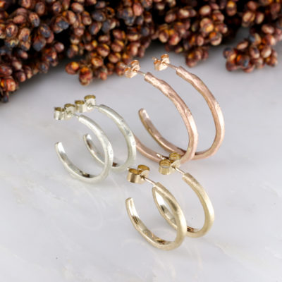 Molten - 9Y large molten hoops with white diamond detail - EXPORT-2 Molten - 9Y large molten hoops with white diamond detail - EXPORT-2