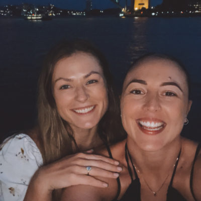 summer and hannah engagement photo