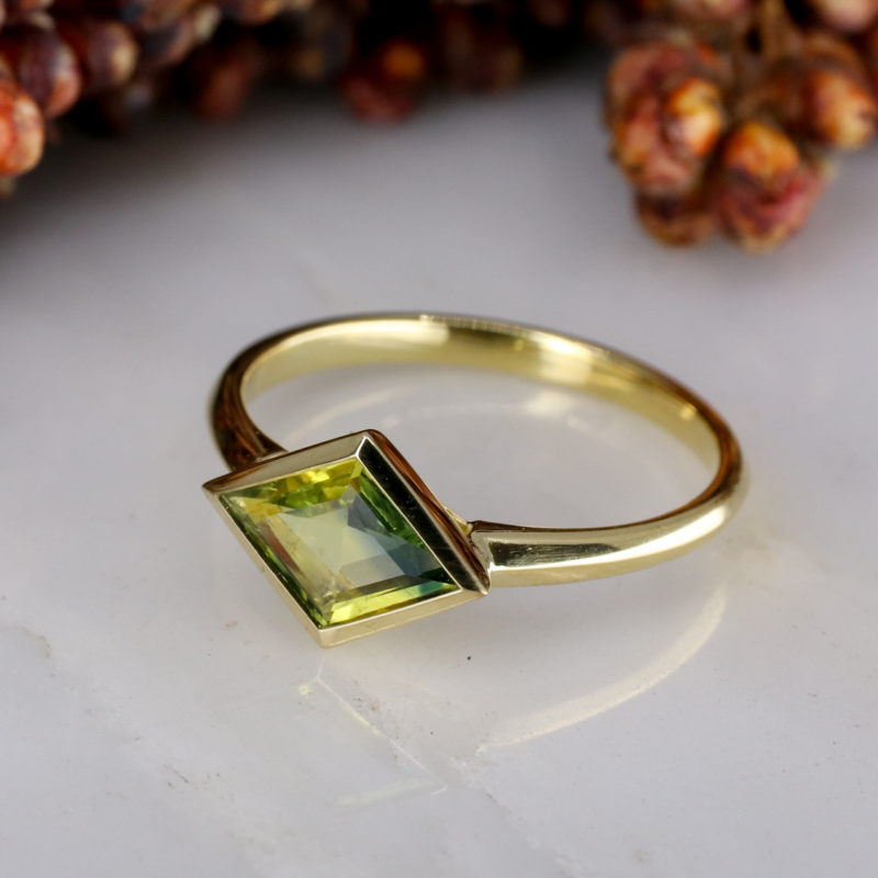 Mini coco Parti-sapphire engagement ring