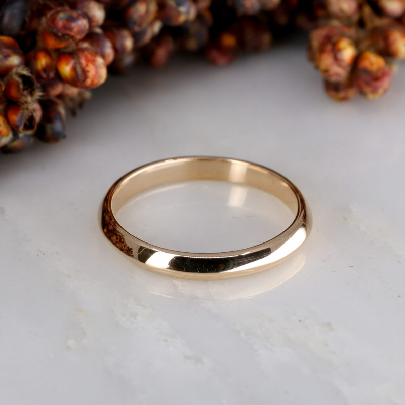 18ct rose gold Classic Coco wedding band