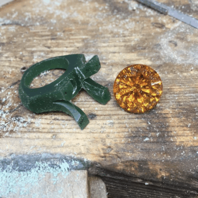 wax carving a ring