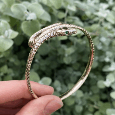 gold snake bangle