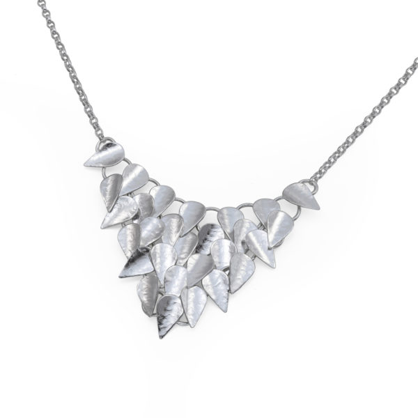 Silver large Ivy necklace