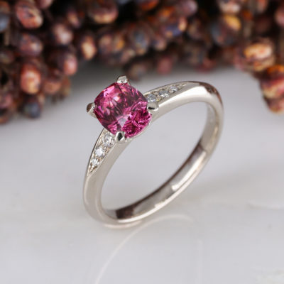 Coco - rhodalite garnet engagament ring 18W - EXPORT-4 Coco - rhodalite garnet engagament ring 18W - EXPORT-4